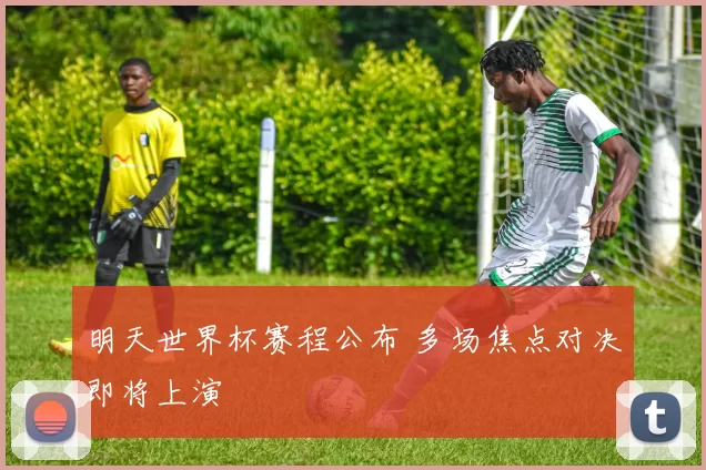 明天世界杯赛程公布 多场焦点对决即将上演