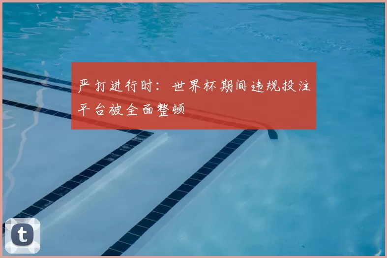 严打进行时:世界杯期间违规投注平台被全面整顿